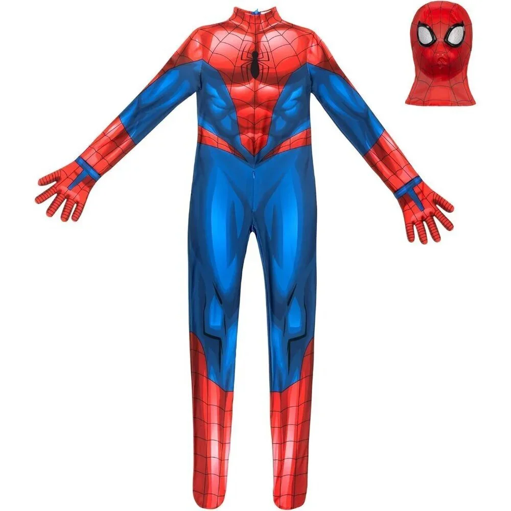 Marvel Spider-Man Official Youth Deluxe Two-Way Stretch Spandex Zentai Costume